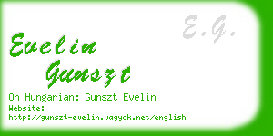 evelin gunszt business card
